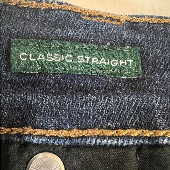 Lauren Ralph Lauren Classic Straight Leg Jeans Womens 12 Dark Wash - Picture 4 of 7